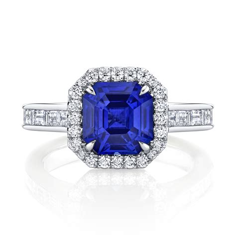 ebay sapphire ring|second hand square sapphire ring.